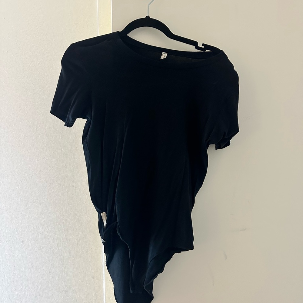 Classic Black Women's Short Sleeve Tee bodysuit